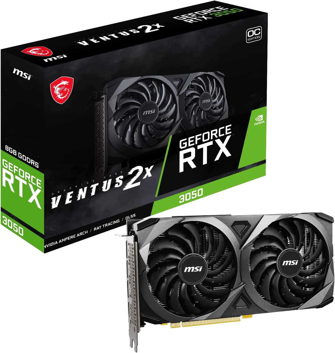 Msi Geforce Rtx 3050 Ventus 2X 8 Gb Oc Msi Geforce Rtx 3050 Ventus 2X 8 Gb Oc