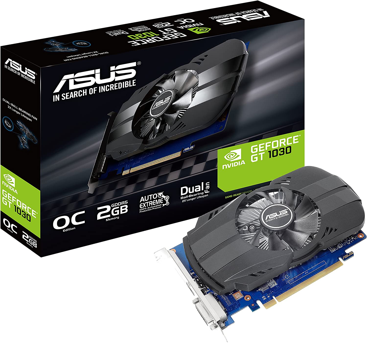 ASUS Phoenix GeForce GT 1030 OC Edition 2 GB GDDR5 ASUS Phoenix GeForce GT 1030 OC Edition 2 GB GDDR5