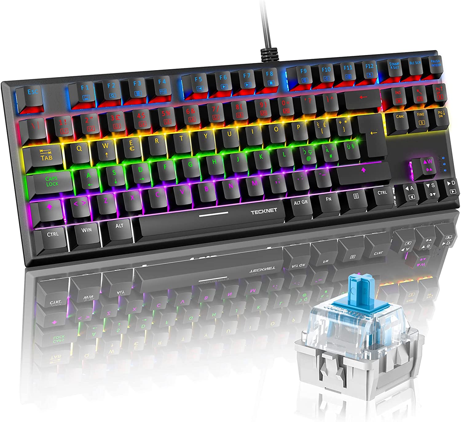 TECKNET Tastiera Gaming Meccanica TECKNET Tastiera Gaming Meccanica
